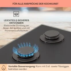 Firetale Gaskochfeld 4-flammig 60 Cm Aluminium-Brenner Inkl. Schlauch Und Druckminderer 14 Firetale Gaskochfeld 4-flammig 60 Cm Aluminium-Brenner Inkl. Schlauch Und Druckminderer -Klarstein Verkaufsgeschäft 10041299 de 0005 usp