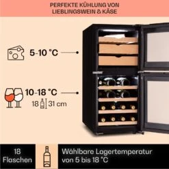 El Dorado 89 Käse & Weinkühlschrank 2 Zonen Touch 89L LED -Klarstein Verkaufsgeschäft 10041310 de 0004 logo