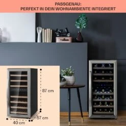 Vinamour 33 Duo Weinkühlschrank 2 Zonen 89 L / 33 Flaschen 5-18°C Touch -Klarstein Verkaufsgeschäft 10041311 de 0006 logo