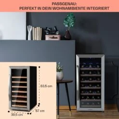 Vinamour 38 Uno Weinkühlschrank -Klarstein Verkaufsgeschäft 10041312 de 0006 logo