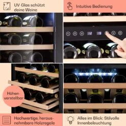 Vinamour 73 Duo Weinkühlschrank 2 Zonen 192 L/73 Flaschen 5-18°C Touch 14 Vinamour 73 Duo Weinkühlschrank 2 Zonen 192 L/73 Flaschen 5-18°C Touch -Klarstein Verkaufsgeschäft 10041314 de 0005 logo