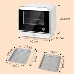 Vita Pro Heißluftfritteuse Dampfgaren 2450 W 18 Ltr 800 Ml Wassertank -Klarstein Verkaufsgeschäft 10041334 de 0007 usp