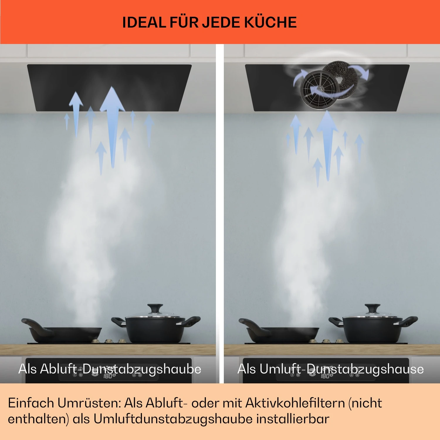 Camila Dunstabzugshaube Einbau 52 Cm 397 M³/h LED Touch Edelstahl 9 Camila Dunstabzugshaube Einbau 52 Cm 397 M³/h LED Touch Edelstahl – Bild 7