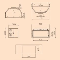 Camila Dunstabzugshaube Einbau 52 Cm 397 M³/h LED Touch Edelstahl 20 Camila Dunstabzugshaube Einbau 52 Cm 397 M³/h LED Touch Edelstahl -Klarstein Verkaufsgeschäft 10041344 yy 0011 dimensions