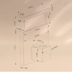Royal Flush Eco Dunstabzugshaube 90 Cm 576 M³/h A+ 20 Royal Flush Eco Dunstabzugshaube 90 Cm 576 M³/h A+ -Klarstein Verkaufsgeschäft 10041349 yy 0009 dimensions