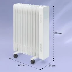 Sanford Smart Ölradiator 2500 W Leistung Wochentimer LED-Display Touch-Panel Klarstein-App -Klarstein Verkaufsgeschäft 10041359 yy 0007 dimensions