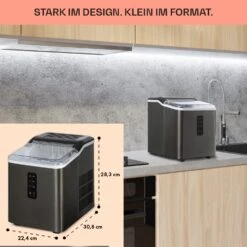 Albaron Supreme Eiswürfelmaschine Bullet 12kg/24h 1,5 Ltr Edelstahl -Klarstein Verkaufsgeschäft 10041360 de 0006 logo