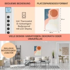 Wonderwall Air Art Smart Infrarotheizung 60x80cm 500W Wandinstallation App-Steuerung Goldene Linien 12 Wonderwall Air Art Smart Infrarotheizung 60x80cm 500W Wandinstallation App-Steuerung Goldene Linien -Klarstein Verkaufsgeschäft 10041364 de 0005 usp