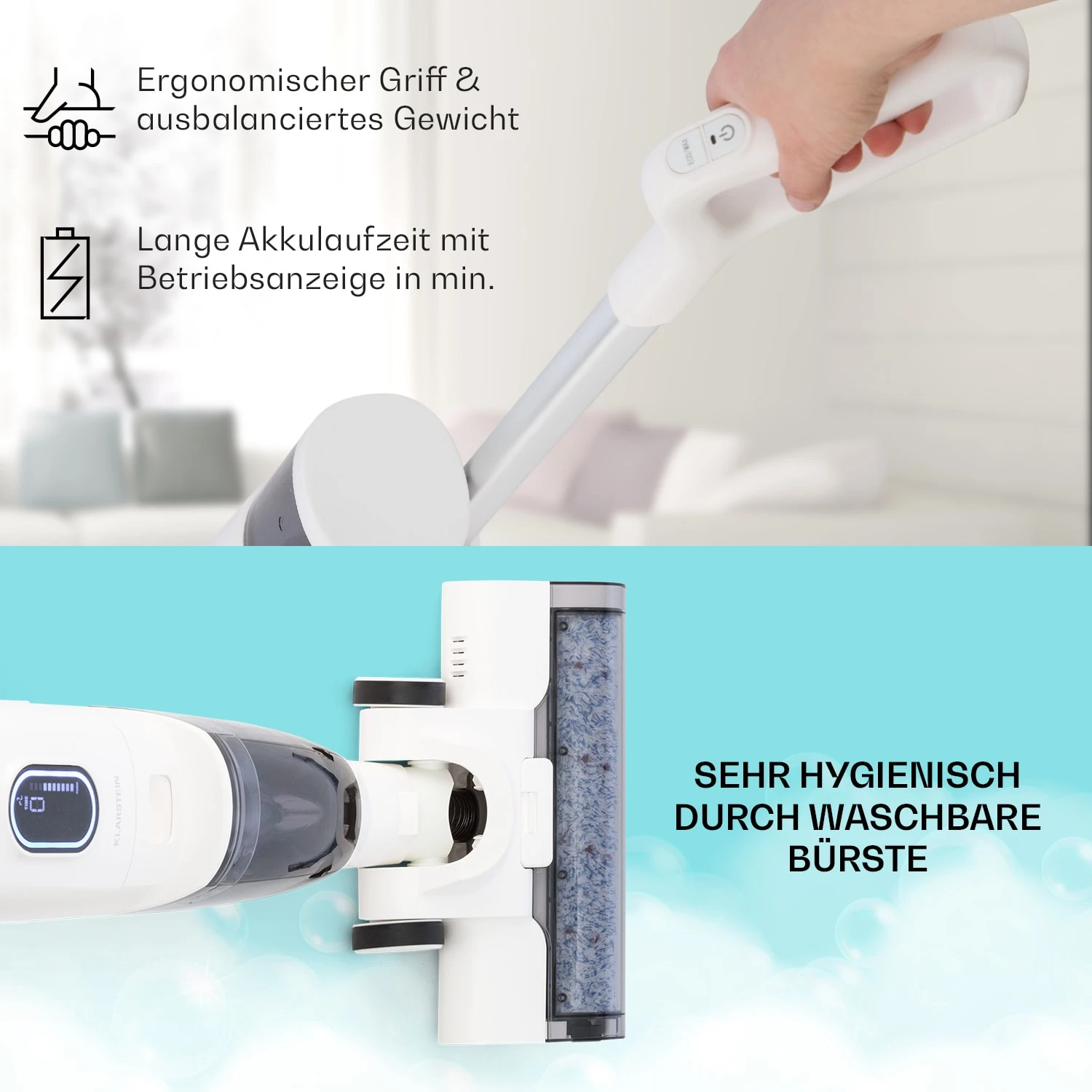 Caswell Nass-/Trockensauger Kabellos Akkubetrieben LED-Display 8 Caswell Nass-/Trockensauger Kabellos Akkubetrieben LED-Display – Bild 6