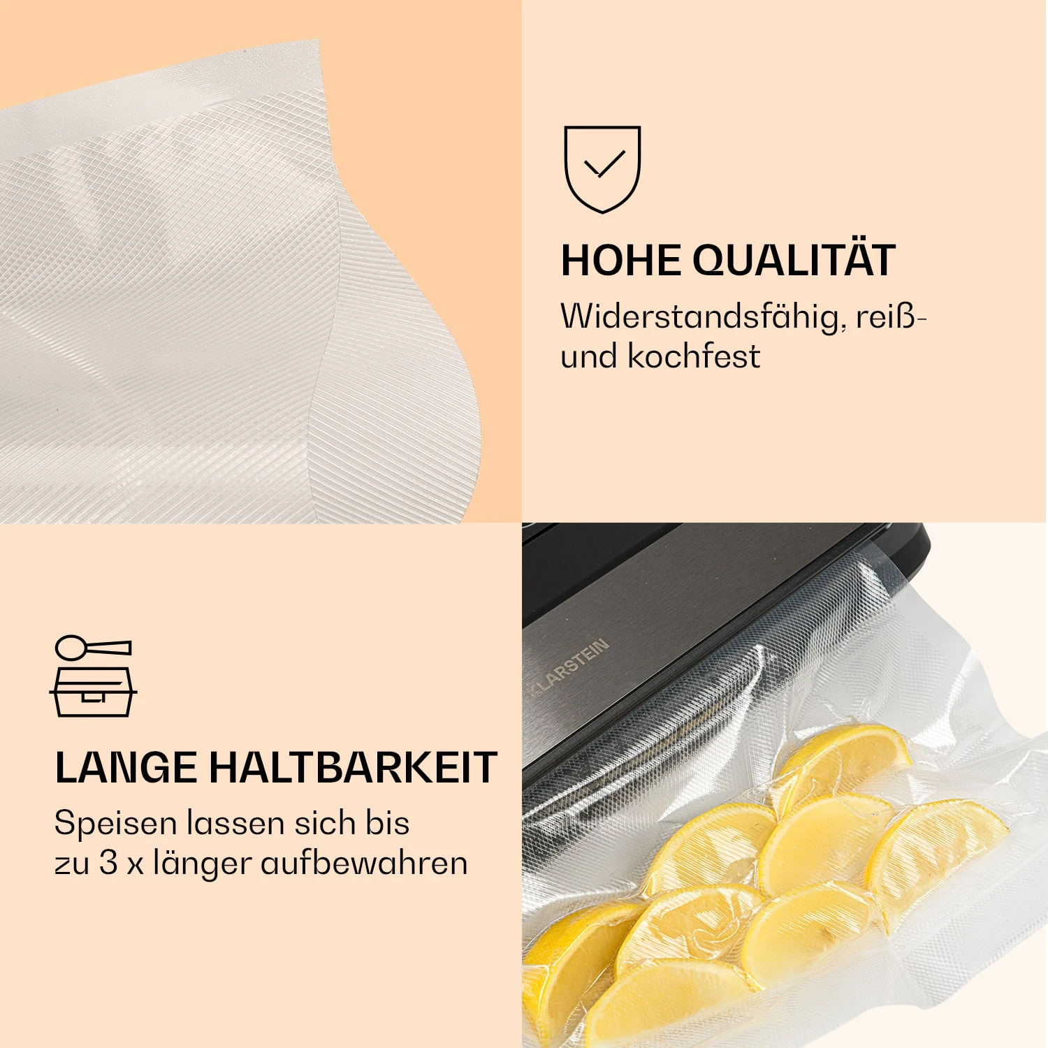 Forli Vakuumierbeutel 2 Rollen Je 28 X 300 Cm Widerstandsfähig Reißfest Kochfest 5 Forli Vakuumierbeutel 2 Rollen Je 28 X 300 Cm Widerstandsfähig Reißfest Kochfest – Bild 3