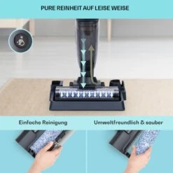 Caswell Plus Nass-/Trockensauger Kabellos Akkubetrieben LED-Display -Klarstein Verkaufsgeschäft 10041383 de 0003 usp