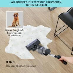 Caswell Plus Nass-/Trockensauger Kabellos Akkubetrieben LED-Display -Klarstein Verkaufsgeschäft 10041383 de 0004 usp