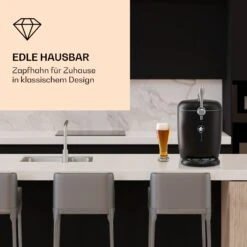 Passau Bierzapfanlage 6 L Universalfässer Druckluftpumpe 3 - 12 °C 65 W -Klarstein Verkaufsgeschäft 10041520 de 0005 logo