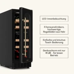 Vinovilla 17 Built-in Duo Vilhelmine Edition Weinkühlschrank 17 Fl. 16 Vinovilla 17 Built-in Duo Vilhelmine Edition Weinkühlschrank 17 Fl. -Klarstein Verkaufsgeschäft 10041821 de 0006 usp