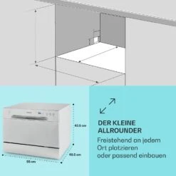Havasia UV 6 Geschirrspüler UV-Licht Freistehend 1380W -Klarstein Verkaufsgeschäft 10041823 de 0005 usp