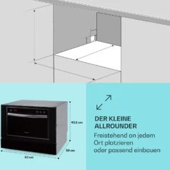 Havasia UV 6 Luminance Geschirrspüler UV Glasfront Freistehend 1380W 14 Havasia UV 6 Luminance Geschirrspüler UV Glasfront Freistehend 1380W -Klarstein Verkaufsgeschäft 10041827 de 0005 usp