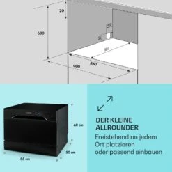 Havasia UV 8 Geschirrspüler UV-Licht Freistehend / Einbau 1620W 14 Havasia UV 8 Geschirrspüler UV-Licht Freistehend / Einbau 1620W -Klarstein Verkaufsgeschäft 10041829 de 0005 usp
