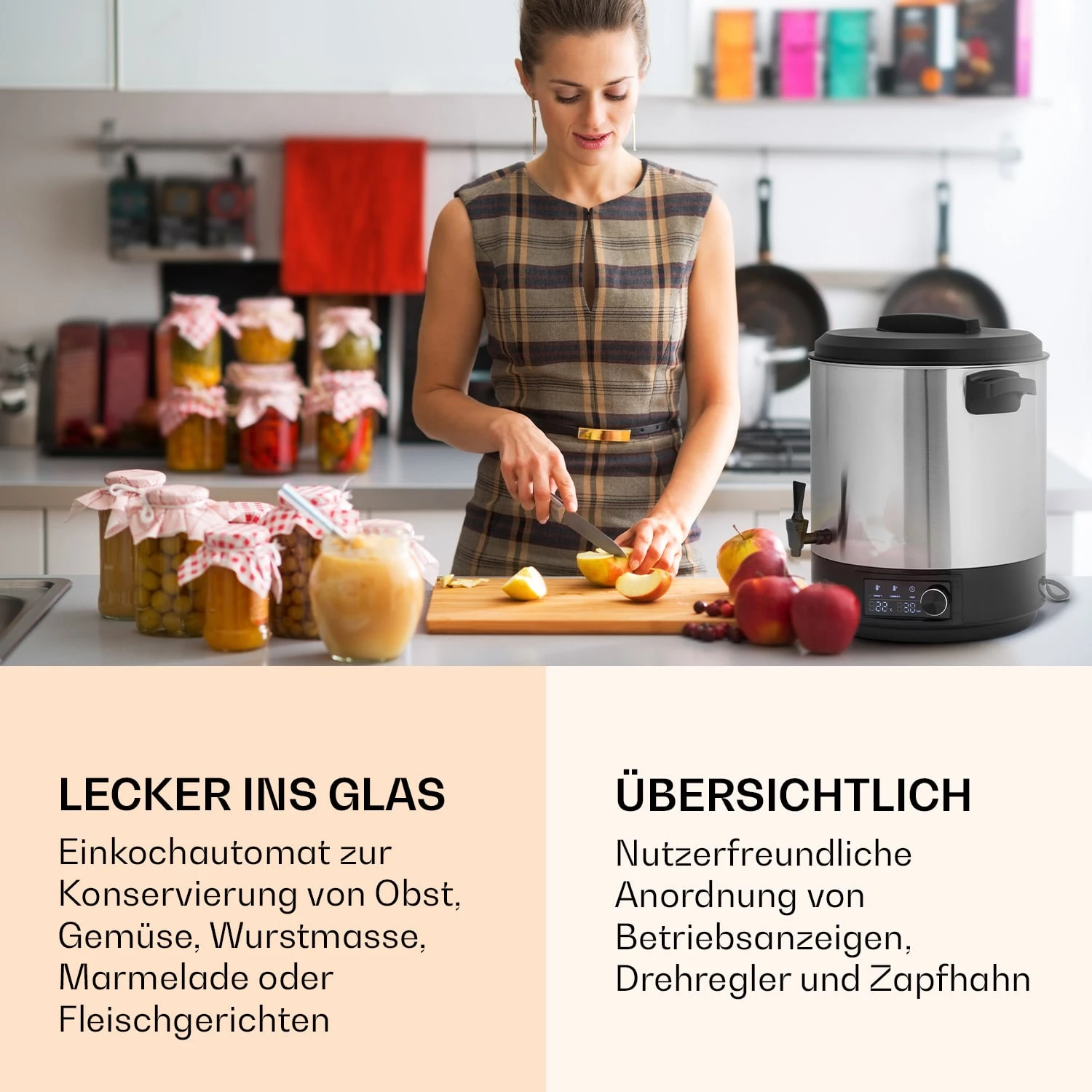 Abbey 25 Einkochautomat Getränkespender 25L 100°C 180min Edelstahl 4 Abbey 25 Einkochautomat Getränkespender 25L 100°C 180min Edelstahl – Bild 2