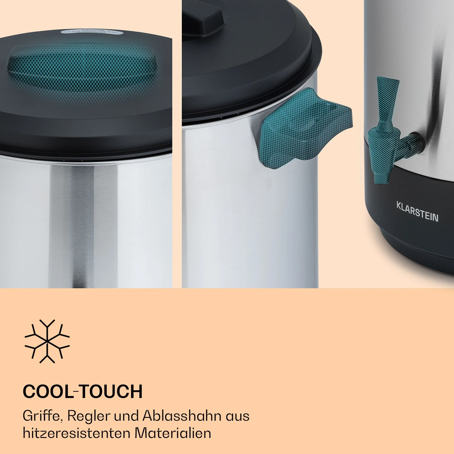 Abbey 25 Einkochautomat Getränkespender 25L 100°C 180min Edelstahl 7 Abbey 25 Einkochautomat Getränkespender 25L 100°C 180min Edelstahl – Bild 5