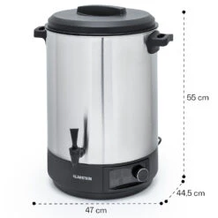 Abbey 40 Einkochautomat Getränkespender 40L 100°C 180min Edelstahl -Klarstein Verkaufsgeschäft 10041839 yy 0008 dimensions
