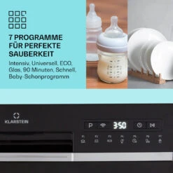 Amazonia 6 Smart Geschirrspüler App-Steuerung Freistehend 1380W 11 Amazonia 6 Smart Geschirrspüler App-Steuerung Freistehend 1380W -Klarstein Verkaufsgeschäft 10041886 de 0003 usp