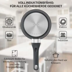 Noto Endurance Kasserolle Ø16cm Geschmiedetes Aluminium Induktion Antihaft 13 Noto Endurance Kasserolle Ø16cm Geschmiedetes Aluminium Induktion Antihaft -Klarstein Verkaufsgeschäft 10045005 de 0004 usp