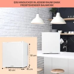 Happy Hour 38 Mini-Kühlschrank Minibar 38 Liter 26 DB 15 Happy Hour 38 Mini-Kühlschrank Minibar 38 Liter 26 DB -Klarstein Verkaufsgeschäft 10045047 de 0006 usp