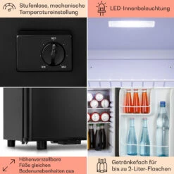 Happy Hour 45 Mini-Kühlschrank Minibar Getränkekühlschrank 45 L 26 DB 14 Happy Hour 45 Mini-Kühlschrank Minibar Getränkekühlschrank 45 L 26 DB -Klarstein Verkaufsgeschäft 10045048 de 0005 usp