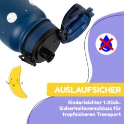 Wakaba Thermosflasche 550 Ml Edelstahl Tritan BPA-frei -Klarstein Verkaufsgeschäft 10045262 de 0003 usp