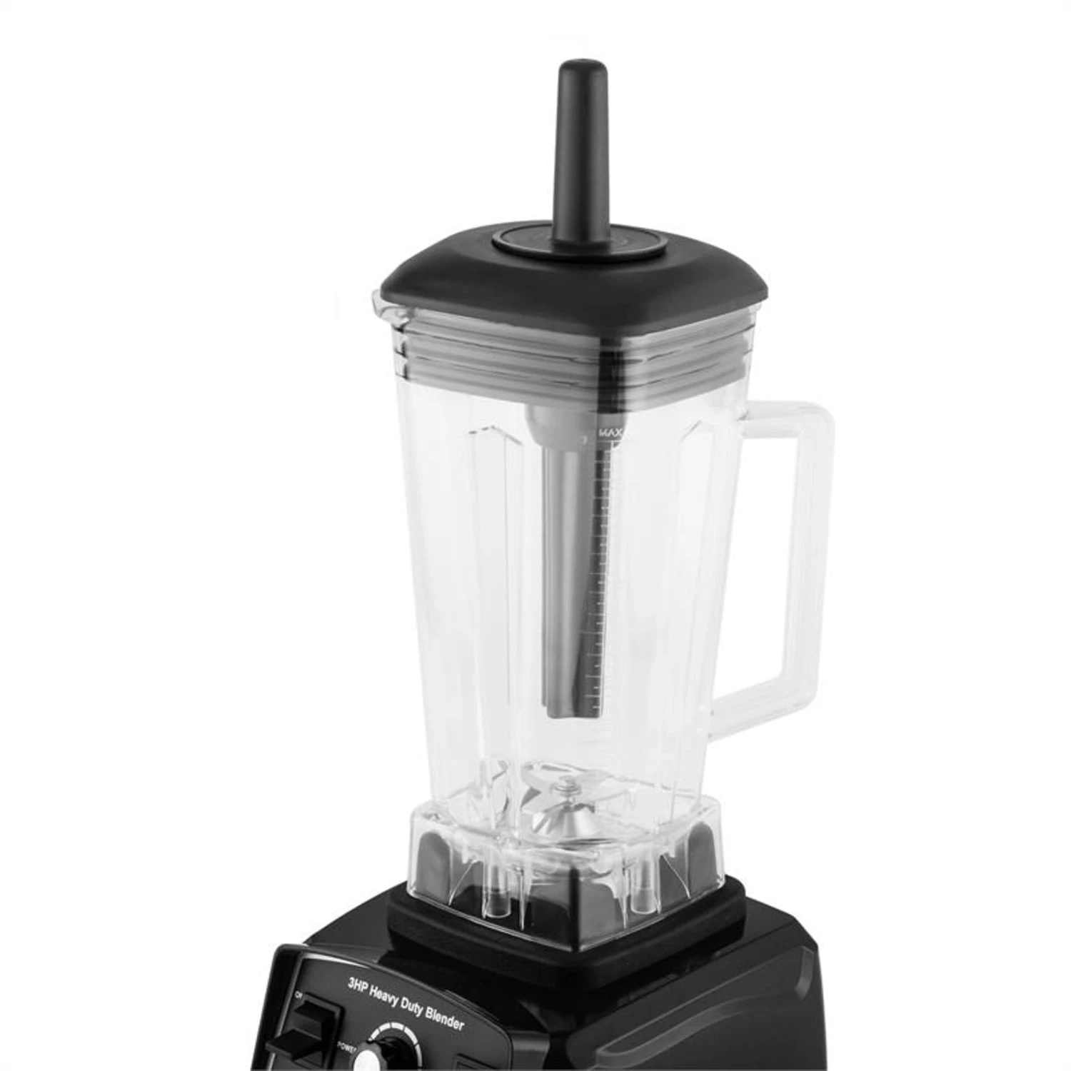 Herakles 2G Standmixer Schwarz Mit Cover 1200W 1,6 PS 2 Liter BPA-frei 4 Herakles 2G Standmixer Schwarz Mit Cover 1200W 1,6 PS 2 Liter BPA-frei – Bild 2