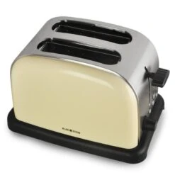 Aquavita Frühstücksset Creme Wasserkocher Toaster Creme -Klarstein Verkaufsgeschäft 60001826 yy 0004 titel title 2 toaster klarstein creme