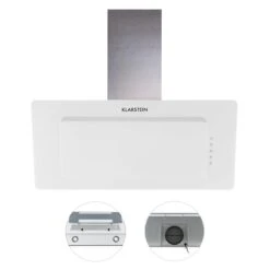 Lorea 90 Dunstabzugshaube Inklusive 2 X Aktivkohlefilter Weiß -Klarstein Verkaufsgeschäft 60002200 yy 0004 detail Klarstein Lorea Abzugshaube 90cm weiss