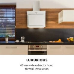 Sabia 60 Dunstabzugshaube | 60cm | 600 M³/h | Energieeffizienzklasse A | Inklusive 2 X Aktivkohlefilter -Klarstein Verkaufsgeschäft 60002217 yy 0003 logo Klarstein Sabia 60 Dunstabzugshaube