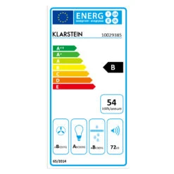 Zarah Dunstabzugshaube 60cm Umluftset 620 M³/h Aktivkohlefilter -Klarstein Verkaufsgeschäft 60002280 energy label