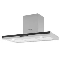 Finessa Dunstabzugshaube Umluftset 90cm 635 M³/h 2 Aktivkohlefilter -Klarstein Verkaufsgeschäft 60002301 yy 0007 front Klarstein Finessa Dunstabzugshaube Edelstahl