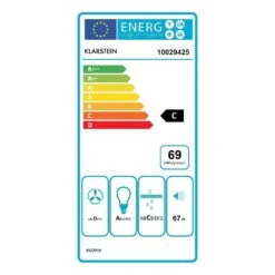 Karajan 90 Dunstabzugshaube Umluftset 536 M³/h Aktivkohlefilter -Klarstein Verkaufsgeschäft 60002308 energy label
