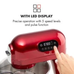 Curve Plus Küchenmaschinen-Set | 5l | 4-in-1 Fleischwolf | Rot -Klarstein Verkaufsgeschäft 60002329 yy 0005 logo Klarstein Curve Plus Kuechenmaschinen Set rot