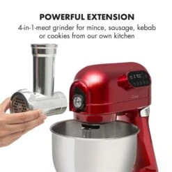 Curve Plus Küchenmaschinen-Set | 5l | 4-in-1 Fleischwolf | Rot -Klarstein Verkaufsgeschäft 60002329 yy 0008 logo Klarstein Curve Plus Kuechenmaschinen Set rot reedit