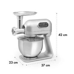 Curve Plus Küchenmaschinen-Set | 5l | 4-in-1 Fleischwolf | Silber 21 Curve Plus Küchenmaschinen-Set | 5l | 4-in-1 Fleischwolf | Silber -Klarstein Verkaufsgeschäft 60002330 yy 0012 logo Klarstein Curve Plus Kuechenmaschinen Set silber