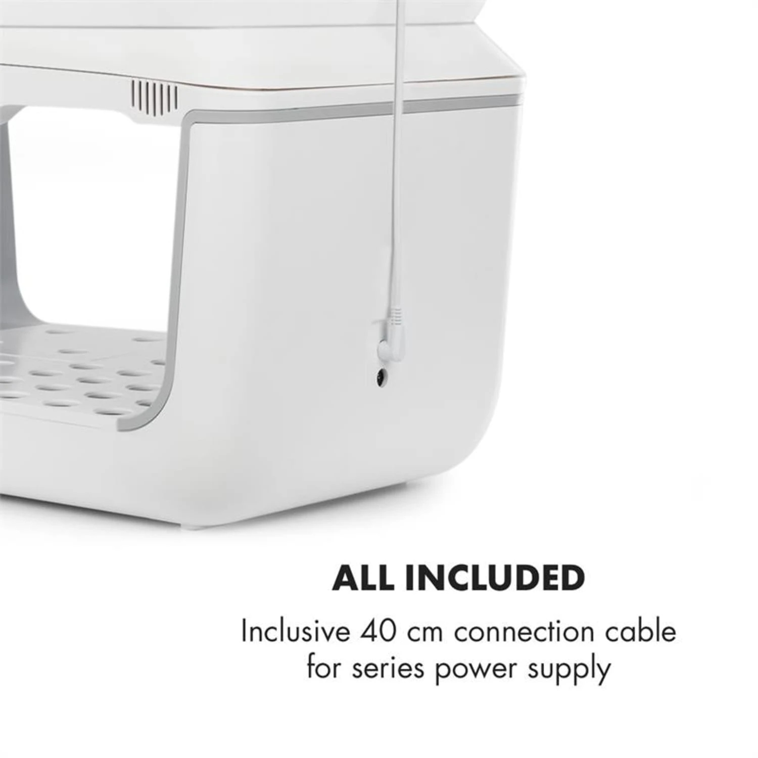 GrowIt Connection Set 3 Teile Verbindungsrahmen/-kabel & Netzteil Weiß 5 GrowIt Connection Set 3 Teile Verbindungsrahmen/-kabel & Netzteil Weiß – Bild 3