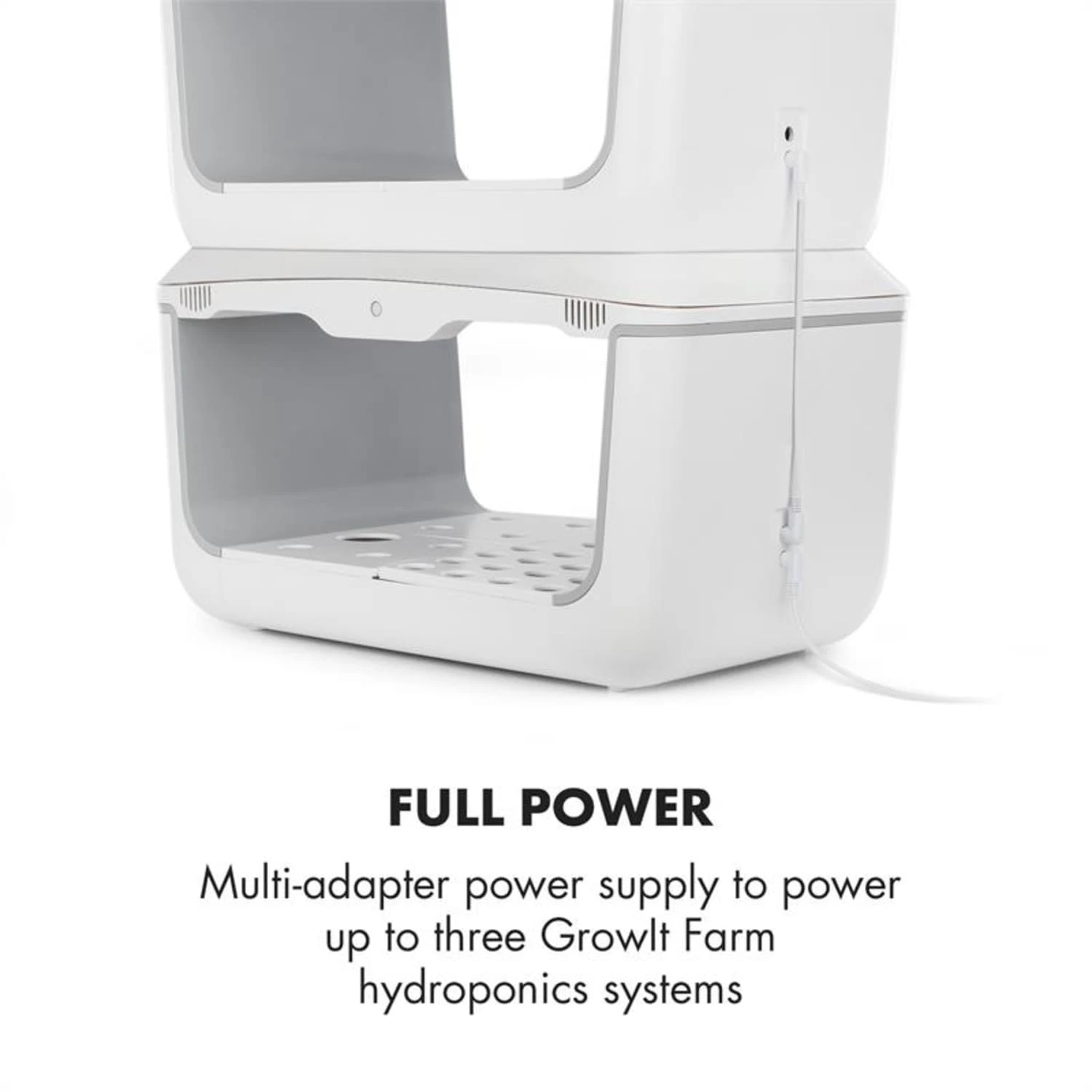 GrowIt Connection Set 3 Teile Verbindungsrahmen/-kabel & Netzteil Weiß 6 GrowIt Connection Set 3 Teile Verbindungsrahmen/-kabel & Netzteil Weiß – Bild 4