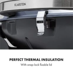 Parforce One Gasgrill 3,5kW 12000BTU SNJS Grilltisch Gasschlauch Grau -Klarstein Verkaufsgeschäft 60002432 yy 0007 logo Klarstein Parforce One Gasgrill 12000BTU grau