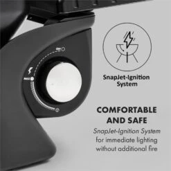 Parforce One Gasgrill 3,5kW 12000BTU SNJS Grilltisch Gasschlauch Grau -Klarstein Verkaufsgeschäft 60002432 yy 0008 logo Klarstein Parforce One Gasgrill 12000BTU grau