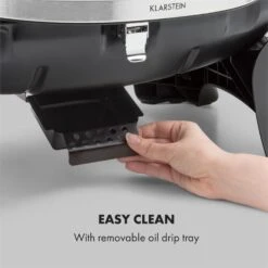 Parforce One Gasgrill 3,5kW 12000BTU SNJS Grilltisch Gasschlauch Grau -Klarstein Verkaufsgeschäft 60002432 yy 0009 logo Klarstein Parforce One Gasgrill 12000BTU grau