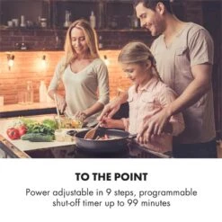 Kalahari Delicatessa Einbau-Ofen-Set Induktion 7000W 68Ltr Schwarz Edelstahl -Klarstein Verkaufsgeschäft 60002585 yy 0007 logo Klarstein Delicatessa 60 Einbaukochfeld schwarz