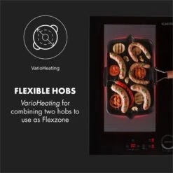 Kalahari Delicatessa Einbau-Ofen-Set Induktion 7000W 68Ltr Schwarz Edelstahl -Klarstein Verkaufsgeschäft 60002585 yy 0008 logo Klarstein Delicatessa 60 Einbaukochfeld schwarz