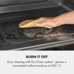 Gusteau Delicatessa Einbau-Ofen-Set Induktion 7000W Schwarz Edelstahl -Klarstein Verkaufsgeschäft 60002594 yy 0004 logo Klarstein Gusteau Elektrischer Einbaubackofen schwarz