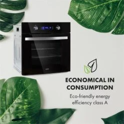 Gusteau Delicatessa Einbau-Ofen-Set Induktion 7000W Schwarz Edelstahl -Klarstein Verkaufsgeschäft 60002594 yy 0006 logo Klarstein Gusteau Elektrischer Einbaubackofen schwarz