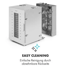 Master Jerky 16 Dörrautomat + Fleischhaken Set 1500W 40-90 °C 15h-Timer Edelstahl Silber -Klarstein Verkaufsgeschäft 60002668 de 0008 logo