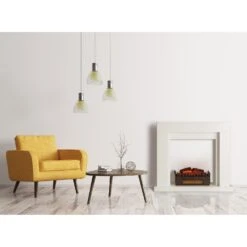 Studio Frame Kamingehäuse + Kamini Kamineinsatz MDF Klassisches Design -Klarstein Verkaufsgeschäft 60002705 yy 0003 logo Klarstein Lausanne Frame Gehaeuse Kamini FX